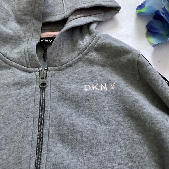 DKNY NWOT Full Zip Hoodie Girls 10 - Picture 5 of 11
